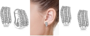 EFFY Collection EFFY&reg; Diamond Multirow Hoop Earrings (1-3/8 ct. t.w.) in 14k White Gold